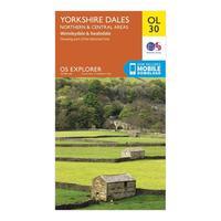 Ordnance Survey Explorer OL30 Yorkshire Dales - Northern & Central Areas Map With Digital Version - Orange, Orange