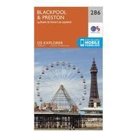 Ordnance Survey Explorer 286 Blackpool & Preston Map With Digital Version - Orange, Orange