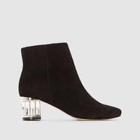 ORION Suede Heeled Ankle Boots