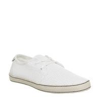 Original Penguin Epic Lace Up WHITE MESH CANVAS