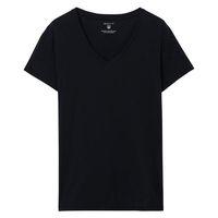 organic cotton v neck t shirt black