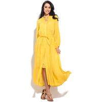 Orfeo Dress OFFER women\'s Long Dress in yellow