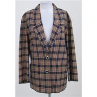 Originals by Slimma, size 14 navy & yellow mix check jacket