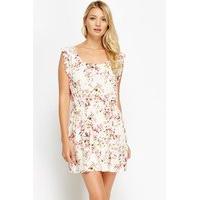 Orchid Print Summer Dress