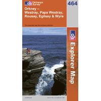 orkney westray papa westray rousay egilsay wyre os explorer active map ...