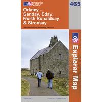 orkney sanday eday north ronaldsay stronsay os explorer map sheet numb ...
