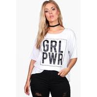 Orla Girl Power T-shirt - white