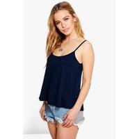 Orla Cropped Swing Vest - navy