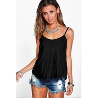 Orla Cropped Swing Vest - black