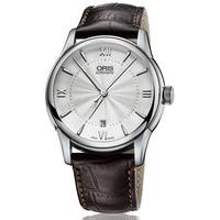 oris watch artelier date crocodile