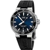 oris watch aquis date rubber