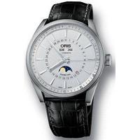 oris watch artix complication leather d