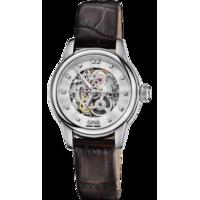 oris watch artelier lady skeleton leather