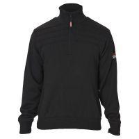 Orson 1/4 Zip Lined Sweater - Black