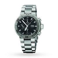 oris mens aquis titan titanium automatic chronograph watch