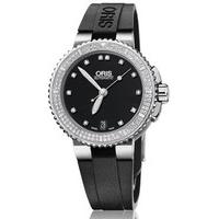 oris watch aquis date diamond rubber