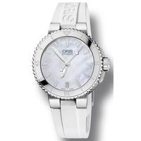 oris watch aquis date lady rubber d