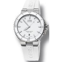 Oris Watch Aquis Date White Rubber