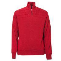 orson 14 zip lined sweater red