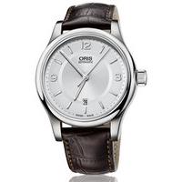 oris watch classic date leather