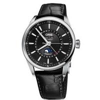 oris watch artix complication date leather