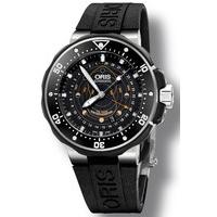 oris watch prodiver pointer moon southern hemisphere rubber