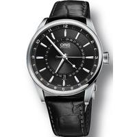 oris watch artix pointer moon date leather