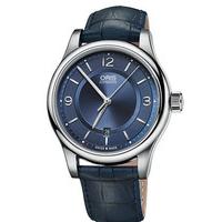 oris watch classic date leather