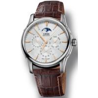 oris watch artelier complication leather