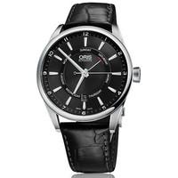 oris watch artix pointer day date leather