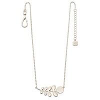 ORLA KIELY Ladies Silver Plated Leaf Necklace