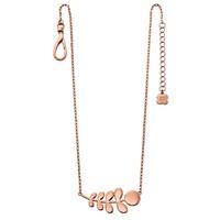 ORLA KIELY Ladies Rose Gold Plated Leaf Necklace