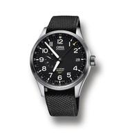 oris big crown propilot mens automatic black strap watch