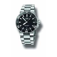 oris aquis mens stainless steel automatic watch