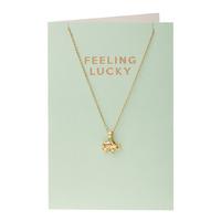 Orelia-Necklaces - Feeling Lucky Elephant Giftcard - Gold
