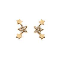 orelia earrings triple star earrings 