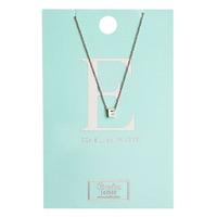 orelia necklaces necklace initial e silver