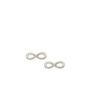 orelia earrings tiny infinity stud earrings silver