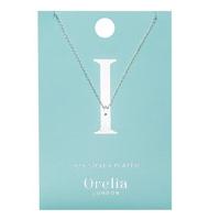 orelia necklaces necklace initial i silver