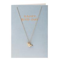 Orelia-Necklaces - Happy Bird-Day Giftcard - Blue