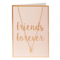 Orelia-Necklaces - Friends Forever Giftcard - Pink