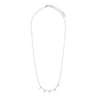 Orelia-Necklaces - Lucky Charm Script Necklace - Silver