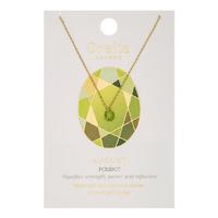 orelia necklaces august peridot birthstone green