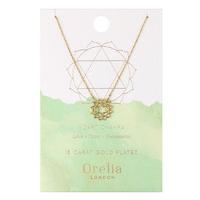 orelia necklaces heart chakra necklace gold
