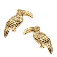 Orelia-Earrings - Mini Toucan Stud Earrings - Gold