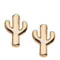 Orelia-Earrings - Mini Cactus Stud Earrings - Gold