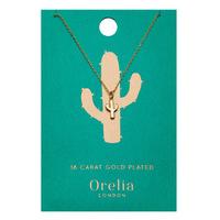 Orelia-Necklaces - Cactus Ditsy Necklace - Gold