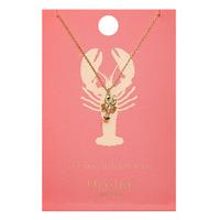Orelia-Necklaces - Lobster Ditsy Necklace - Gold