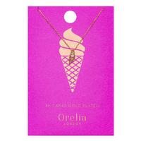 orelia necklaces ice cream ditsy necklace gold