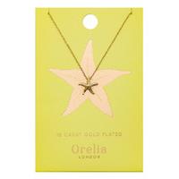Orelia-Necklaces - Starfish Ditsy Necklace - Gold